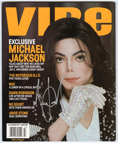 Michael Jackson Signed “VIBE” Magazine (REAL)