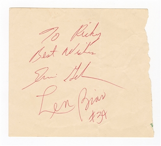 Len Bias Signed Cut (JSA)