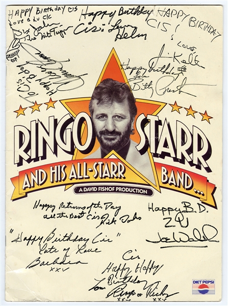 Ringo Starr & His All-Starr Band Signed Program (REAL)