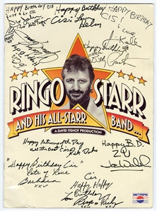 Ringo Starr & His All-Starr Band Signed Program (REAL)