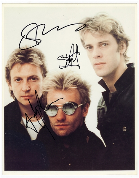 The Police Signed 11 x 14  Photograph