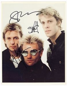 The Police Signed 11 x 14  Photograph