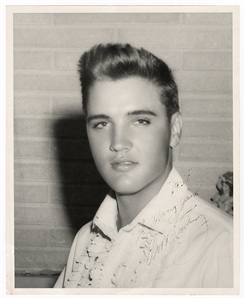 Elvis Presley Circa 1958 Original Signed  and Stamped Photograph (REAL)