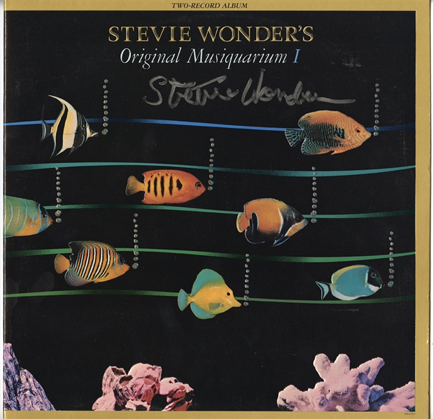 Stevie Wonder Signed “Original Musiquarium I” Album (JSA)