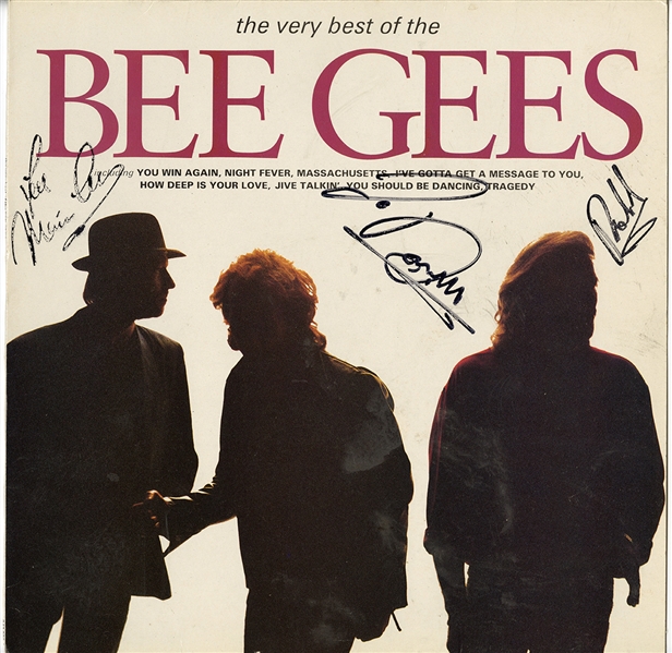 Bee Gees Signed “The Very Best of the Bee Gees” Album