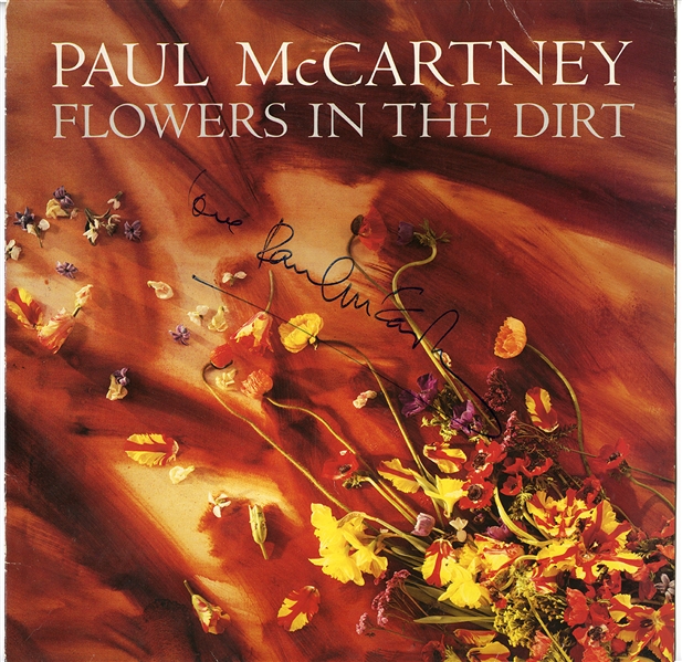 Paul McCartney Signed “Flowers in the Dirt” Album (REAL)