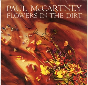 Paul McCartney Signed “Flowers in the Dirt” Album (REAL)