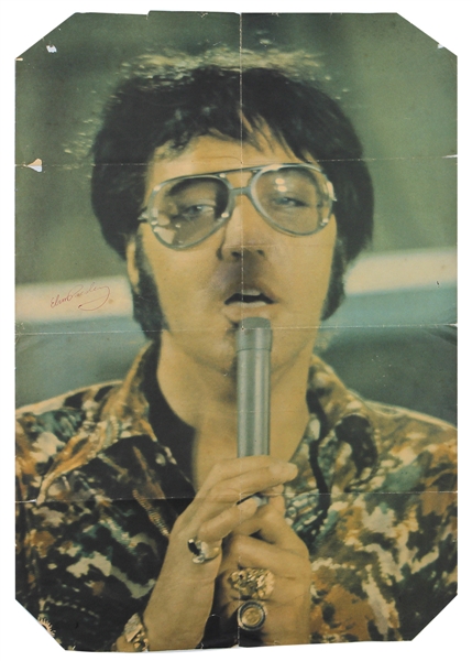 Elvis Presley Signed Poster (REAL)