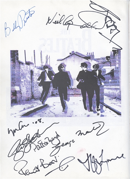 The Beatles Anthology Book Signed by 20 Celebrities Including George Harrison & Eric Clapton (JSA) 