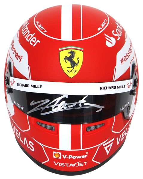 Charles Leclerc Signed Ferrari Mini-Helmet (Beckett)