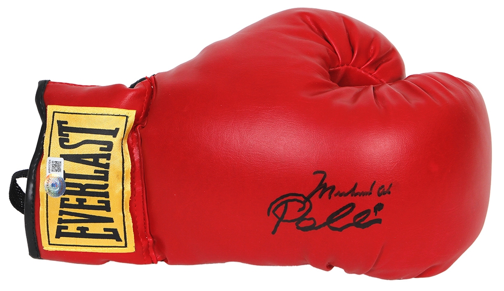 Pele & Muhammad Ali Signed Everlast Boxing Glove (Beckett)