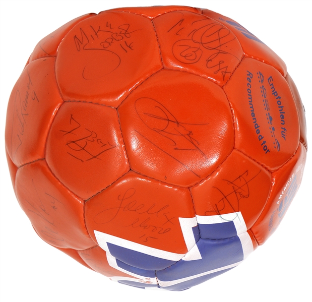 1994 United States World Cup Team (23) Signed Soccer Ball (JSA)