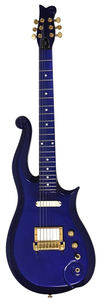 Prince Owned & Played 2002 Blue Cloud Guitar (Crew Member Provenance)