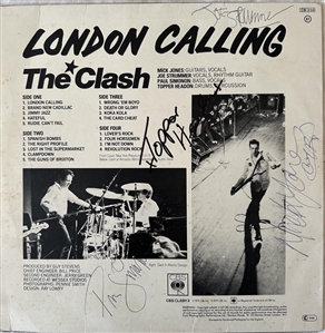 The Clash Fully Signed "London Calling" Album - 7 Signatures! (REAL)