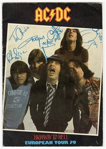 AC/DC “Highway to Hell” Signed Program with Bon Scott (REAL)