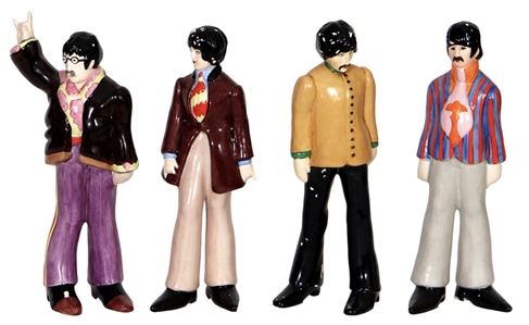 The Beatles Original Set of Four Yellow Submarine 1968 Goebel Figurines