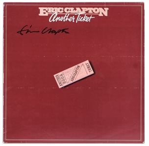 Eric Clapton Vintage Full Signature Signed "Another Ticket" Album