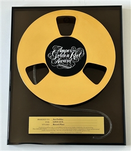 KISS Love Gun Record Plant Ampex Golden Reel Award USA Presented to Ace Frehley