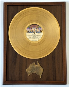 KISS Best Of The Solo Albums Gold Record Award Australia Astor Records Presented to Bill Aucoin