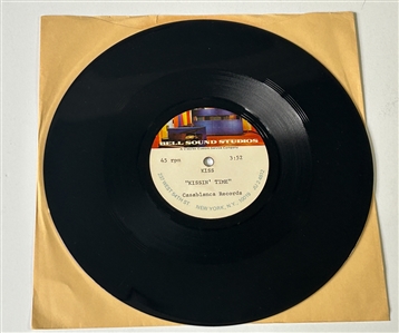 KISS 1974 Kissin Time 10" Acetate Record Bell Sound Studios -- Purchased from KISS Auction 2001