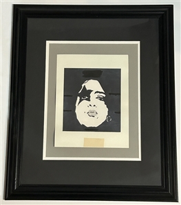 KISS Paul Stanley 1975 Cadillac High School Make-Up Guide Flyer Proof Layout Framed 1 of a Kind