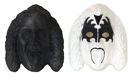 KISS Gene Simmons 1978 Halloween Collegeville Costume Aucoin Plaster Mask Mold and Production Prototype Mask Set 1 OF A KIND