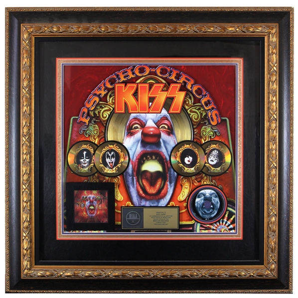 KISS Psycho Circus Album 1998 Oversize 3FT RIAA Gold Record Award Presented to Eric Carr