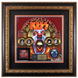 KISS Psycho Circus Album 1998 Oversize 3FT RIAA Gold Record Award Presented to Eric Carr