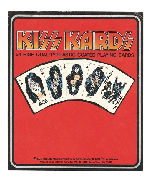 KISS Blister Pack Backing Card for the "Kiss Kards" Unreleased PROTOTYPE Toy 1979 Aucoin PRODUCT PACKAGE SAMPLE 1 OF A KIND