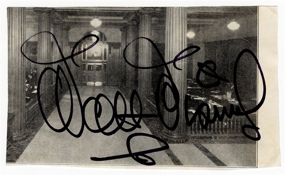 Walt Disney Signed Picture