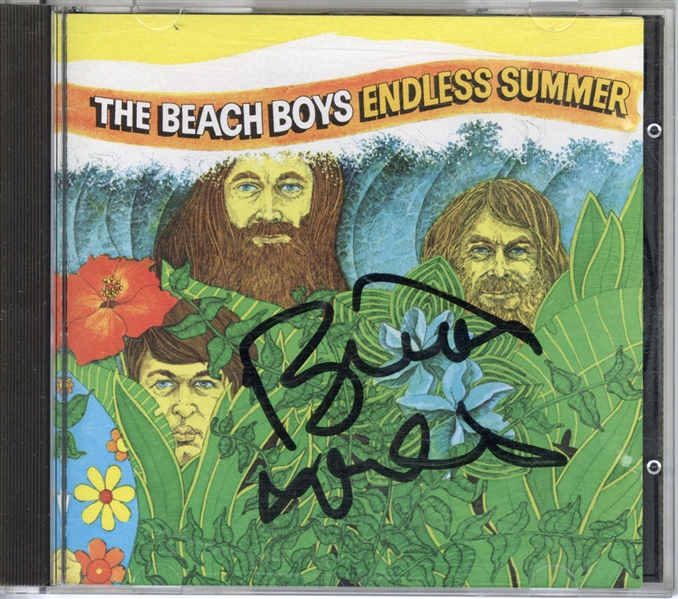 Brian Wilson Signed “Endless Summer” CD Cover