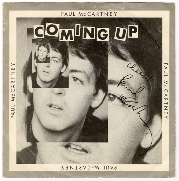 Paul McCartney Signed "Coming Up" 45 Record (Caiazzo)