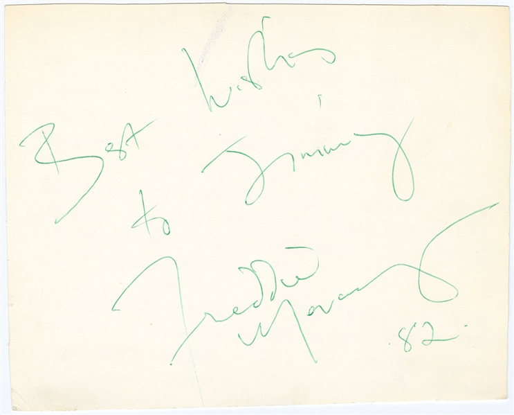 Queen Freddie Mercury Signed Cut (JSA & REAL)