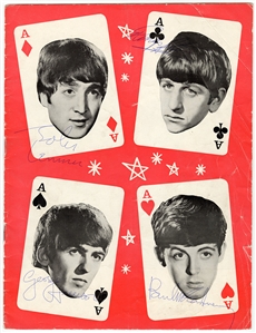 The Beatles Signed 1964 Live Music Concert Program (REAL)