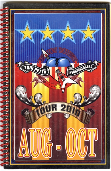 Tom Petty and the Heartbreakers Original 2010 Concert Tour Used Itinerary Book