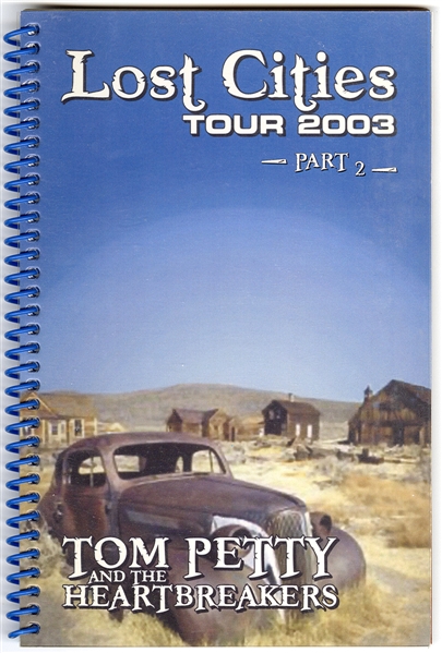 Tom Petty and the Heartbreakers Original 2003 Lost Cities Part 2 Concert Tour Used Itinerary Book