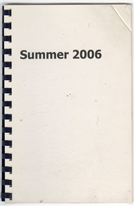 Bob Dylan Original Summer 2006 Concert Tour Used Itinerary Book