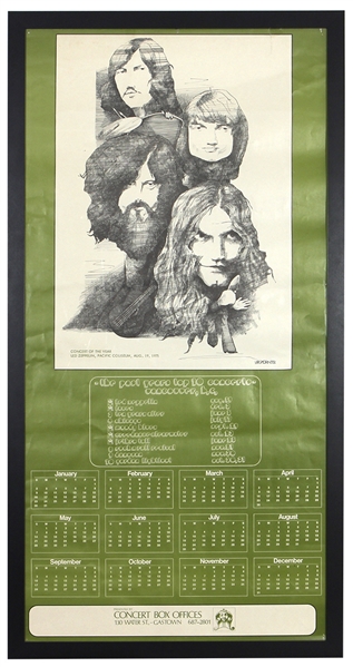 Led Zeppelin Ultra Rare Original 8/19/1971 Concert Poster - Only Example Offered For Public Sale (Gary Switlo Collection)