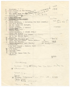 The Who Pete Townshend “Tommy, Can You Hear Me?” Handwritten Notes with Original Lyrics on Movie Script