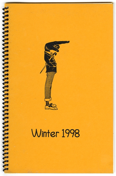 Bob Dylan Original Winter 1998 Concert Tour Used Itinerary Book