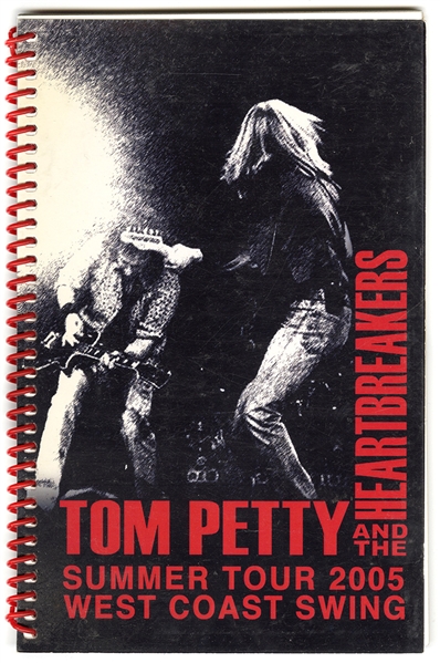 Tom Petty & The Heartbreakers 2005 Summer West Tour Swing Concert Tour Used Itinerary Book