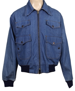 John Lennon Owned & Worn Blue Denim Zip-Up Jacket