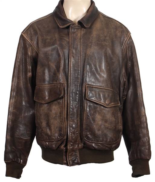 George Harrison Owned & Worn Heavy Lord & Taylor Brown Leather Jacket