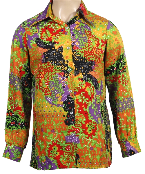 Jim Morrison Owned & Worn Multi-Colored Psychedelic Shirt