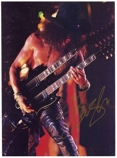 Slash Signed Magazine Photograph