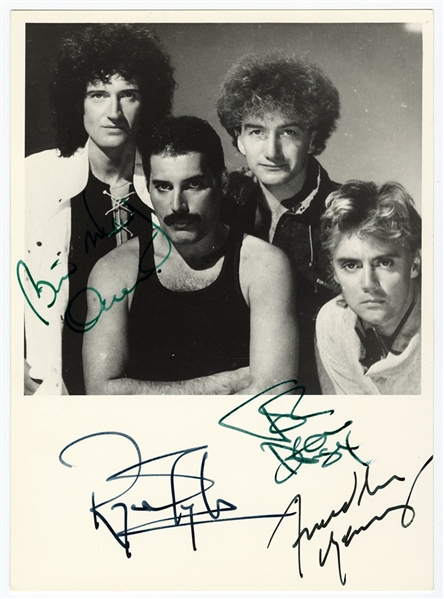 Queen Ultra Rare Fully Signed Original Promotional Photograph (JSA & REAL)