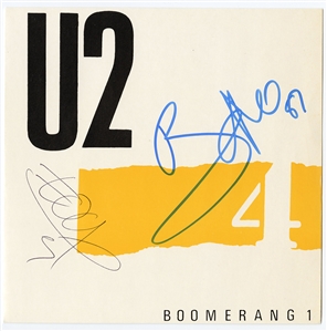 U2 Signed “Boomerang 1” 45 Record Sleeve (REAL)