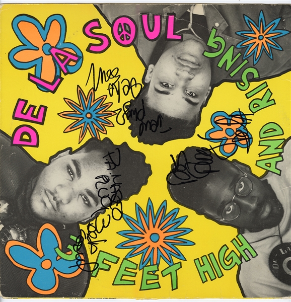 De La Soul Band Signed “3 Feet High and Rising” Album