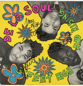 De La Soul Band Signed “3 Feet High and Rising” Album