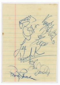 Ozzy Osbourne & Randy Rhoads Band Signed Cut - Signed During First Gig in Blackpool in 1980! (REAL)